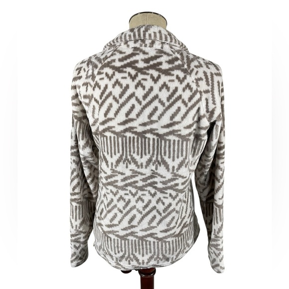 Eddie Bauer Fleece Pullover 1/4 Zip Soft Plush Sweater Southwest Sz Medium - Picture 2 of 7